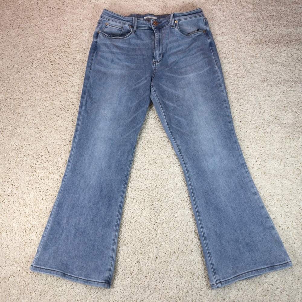 STS Blue Scarlett High Rise Jeans Women 32 Blue Flare Stretch Denim Boho Casual